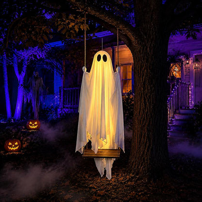 Moonlight Swinging Ghost Decoration